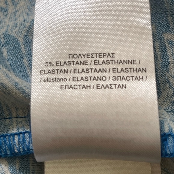 Lauren Ralph Lauren Blue White Floral Flounce Sleeve Maxi Dress 14W - Picture 6 of 6